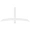 Ekena Millwork Bellingham Architectural Grade PVC Gable Bracket, 60"W x 30"H x 2"D x 4"F, 12/12 Pitch GBP060X30X0204BEL00 - alternate 2